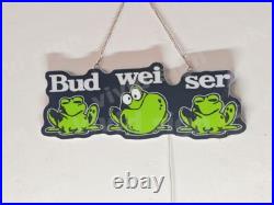 20x8 Bvdweiser Beer Frog LED Lighted Sign 3D Vivid Print Neon Beer Lamp