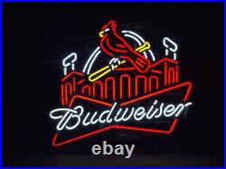 24 Cardinals Stadium Neon Sign Light Beer Bar Pub Lamp Glass Decor Artwork