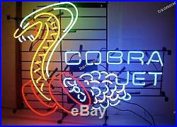 24X22 HUGE Cobra Jet Snake Car Dealer BEER BAR LIGHT NEON SIGN FREE SHIPPING