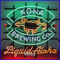 24x20 Kona Brewing Neon Beer Bar Sign Glass Wall Shop Artwork Neon Light