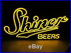 27 x 15 New Shiner Bock Brewing Texas LED Opti Neo Neon Beer Sign bar light
