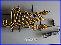 27 x 15 New Shiner Bock Brewing Texas LED Opti Neo Neon Beer Sign bar light