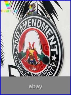 2nd Amendment Yosemite Sam LED 3D 16x16 Neon Sign Light Lamp Beer Bar Decor