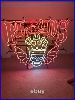 3 Three Floyds Skull Wings Crown Neon Beer Sign Light Munster Indiana RARE