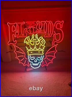 3 Three Floyds Skull Wings Crown Neon Beer Sign Light Munster Indiana RARE