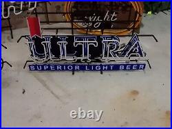(6) Neon Beer Bar Sign Displays Broken for Repair and Parts Only