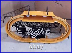 (6) Neon Beer Bar Sign Displays Broken for Repair and Parts Only