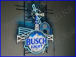 Agriculture Windmill Farm Beer Vivid LED Neon Sign Light Lamp Dimmer