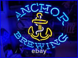 Anchor Brewing Beer Steam San Francisco 20x16 Neon Sign Light Lamp Real Glass