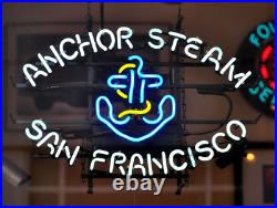 Anchor Steam Beer San Francisco Neon Light Sign 20x16 Lamp Beer Man Cave Bar