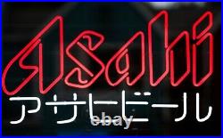 Asahi Beer Japanese Rice Lager Super Dry 20x16 Neon Light Sign Lamp Wall Decor