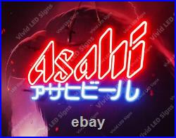 Asahi Beer Japanese Super Dry 32 Vivid LED Neon Sign Light Lamp With Dimmer