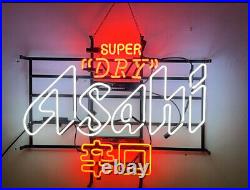 Asahi Beer Super Dry 24x20 Neon Light Sign Lamp Wall Decor Bar Open Glass
