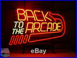 Back to the Arcade Beer Pub Bar Neon Sign 20x16 From USA