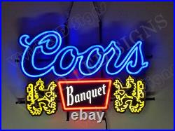 Banquet Beer Graffins Lager 24 Vivid LED Neon Sign Light Lamp With Dimmer VL