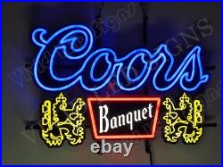 Banquet Beer Graffins Lager 24 Vivid LED Neon Sign Light Lamp With Dimmer VL