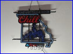 Beer Keeping MO Chill 24x22 Vivid LED Neon Sign Light With Dimmer VL