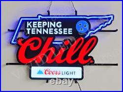 Beer Lager Keeping Tennessee Chill Vivid LED Neon Sign Light Lamp With Dimmer