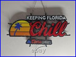 Beer Mountain Keeping Florida Chill Vivid LED Neon Sign Light Lamp With Dimmer