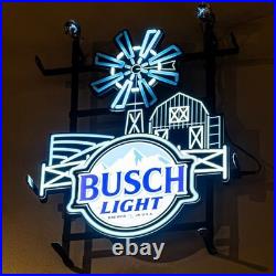Beer Neon LED Sign Agriculture Farm Barn Windmill Country Light Lamp Dimmer