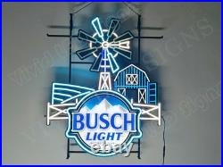 Beer Neon LED Sign Agriculture Farm Barn Windmill Country Light Lamp Dimmer