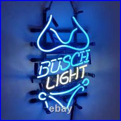 Bikini Beer Neon Sign 19x15 For Home Bar Club Pub Restaurant Glass Wall Decor