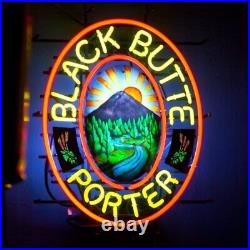 Black Butte Porter Beer 24x20 Neon Light Sign Lamp Pub Wall Decor Glass Bar