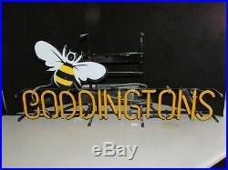 Boddingtons Brewing English Manchester New England Neon Beer Bar Sign light Bee