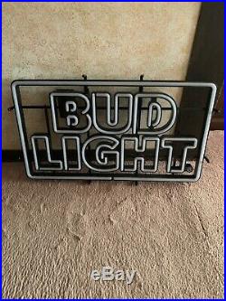 Bud Light Beer LED Sign Opti Neon 29 x 17 New in Box Retro Logo