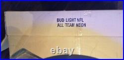 Bud Light NFL All Teams beer Neon SIGN 15x36 AUTHENTIC NEW