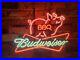 Budweiser-BBQ-Pig-Chef-17x14-Light-Lamp-Neon-Sign-Open-Beer-Bar-Real-Glass-01-xeq