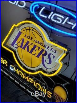Budweiser Los Angeles Lakers Bud Light Neon Sign Beer Bar