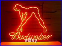 Budweiser Sex Girl Live Nudes Show Neon Sign Beer Bar Night Pub Light Man Cave