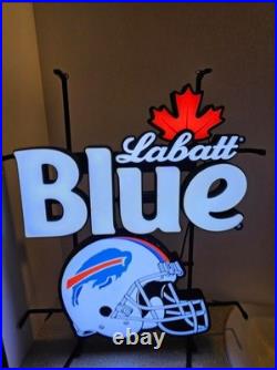 Buffalo Bills Beer Helmet 24x20 Vivid LED Neon Sign Light Lamp With Dimmer