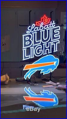 Buffalo Bills Beer Maple 24x16 Vivid LED Neon Sign Light Lamp With Dimmer