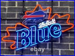 Buffalo Bills Labatt Blue Beer 20x16 Neon Light Sign Lamp Wall Decor Bar Glass