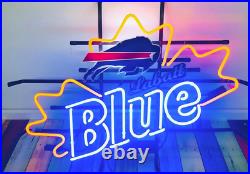 Buffalo Bills Labatt Blue Beer Maple Neon Sign 20x16 Lamp Light Bar Decor Z472