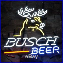 Busch Beer Deer Sign Hand Craft Neon Light Boutique Workshop Beer Bar Decor