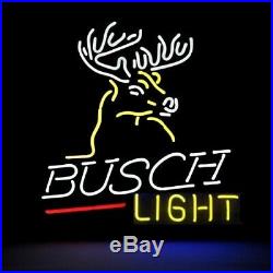 Busch Light Deer Neon Light Sign 17x14 Beer Cave Gift Lamp