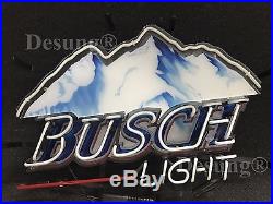 Busch Light Mountain Beer Neon Sign 19x15 HD Vivid Printing Technology