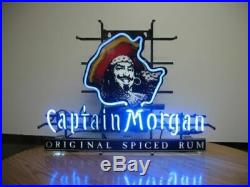 Captain Morgan Pirate Rum Neon Light Sign 17x14 Beer Bar With Dimmer
