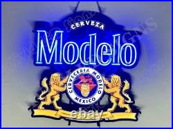 Cerveza Modelo 1925 Griffins Beer 24 Vivid LED Neon Sign Light Lamp With Dimmer