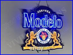 Cerveza Modelo 1925 Griffins Beer 24 Vivid LED Neon Sign Light Lamp With Dimmer