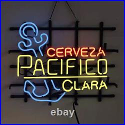Cerveza Pacifico Clara Anchor Beer 20x16 Neon Light Sign Lamp Glass Wall Decor