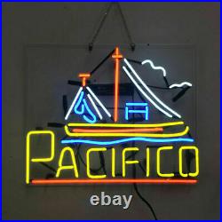 Cerveza Pacifico Sailboat Neon Light Sign Lamp Acrylic 20x16 Man Cave Beer Pub