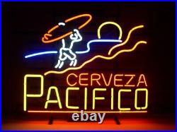 Cerveza Pacifico Surfing Beer 20x16 Neon Sign Bar Lamp Light Party Pub