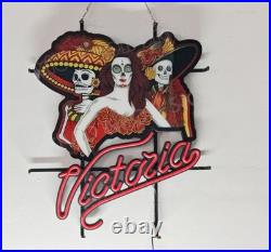 Cerveza Victoria Beer Mexico Lager 24 Vivid LED Neon Sign Light Lamp Dimmer VL