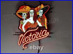 Cerveza Victoria Beer Mexico Lager 24 Vivid LED Neon Sign Light Lamp Dimmer VL