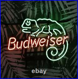 Chameleon Beer Restaurant Wall Decor Neon Sign Light Poster Display 17x13