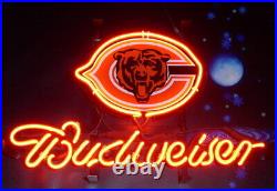 Chicago Bears Light Beer 20x16 Neon Lamp Light Sign Bar Open Pub Wall Decor